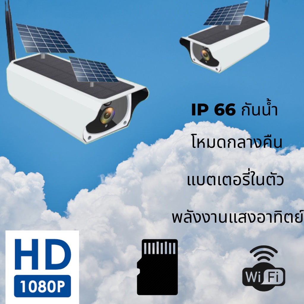 ภาพหน้าปกสินค้า5MP CCTV Solar Q1 กล้องวงจรปิดไร้สาย Waterproof WIFI Wireless Outdoor IP Camera CCTV - I-CAM+ APP จากร้าน mcedd008 บน Shopee