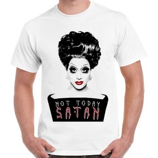 เสื้อยืดวินเทจเสื้อยืด แบบนิ่ม พิมพ์ลาย Not Today Satan Bianca Del Rio Pride Lgbt Rupauk สไตล์เรโทร สําหรับผู้ชายS-5XL