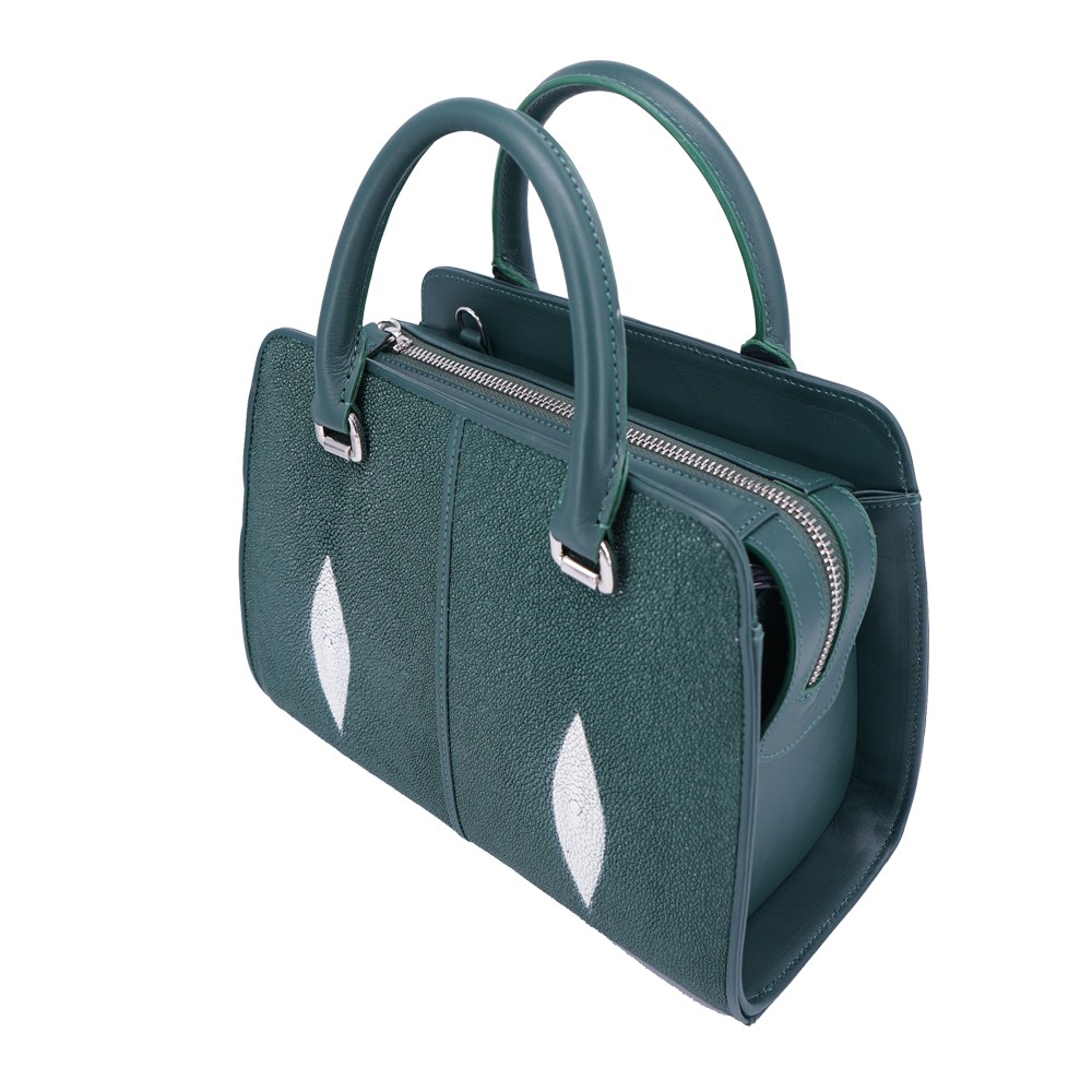 กระเป๋าถือผู้หญิง-กระเป๋าสะพายผู้หญิง-หนังปลากระเบนแท้-รุ่น-sr-ts203-มีสายสะพายยาว-สามารถปรับความยาวของสายได้
