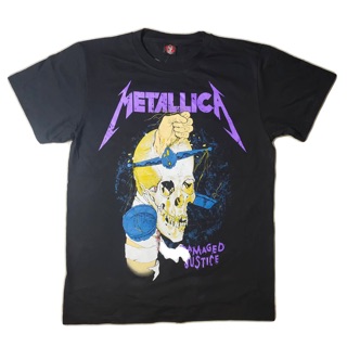 เสื้อยืดโอเวอร์ไซส์เสื้อวง Metallica T-Shirt Rock เสื้อยืดวงร็อค เสื้อวงเมทัลลิกาS-3XL