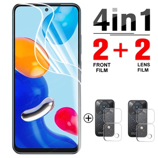 4 in 1 For Xiaomi Redmi Note 11pro Hydrogel Film Screen Protector redmiNote11  Note11s 2022 Protective Film Camera Glass