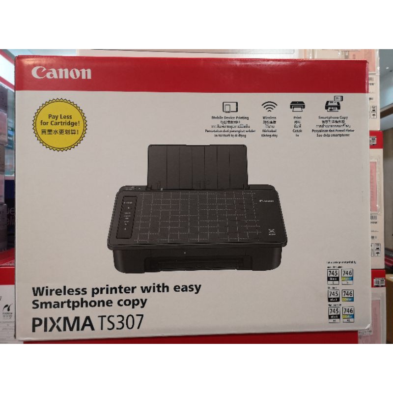 ภาพหน้าปกสินค้าCanon Pixma TS307​ Inkjetแบบไร้สาย​ถ่ายสำเนาจากsmart phone