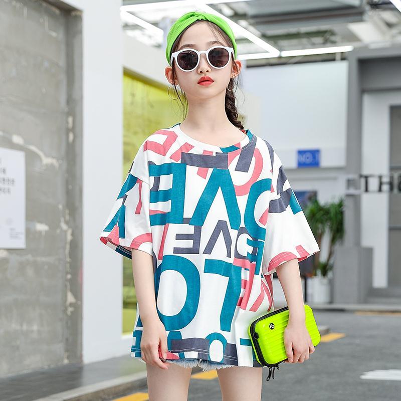 short-sleeved-t-shirts-loose-korean-fashion-t-shirts-with-the-alphabet