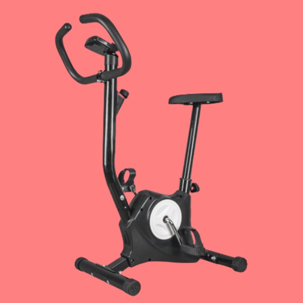 จักรยานออกกำลังกาย-สีดำ-สีขาว-ฟิตเนส-เครื่องออกกำลังกาย-exercise-bike