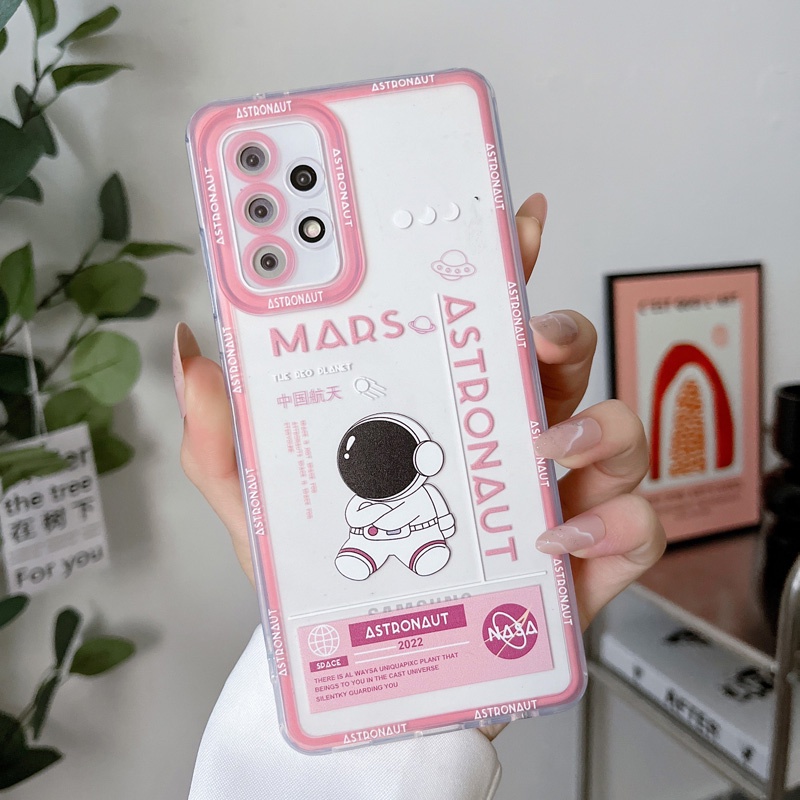 เคสโทรศัพท์ซิลิโคน-กันกระแทก-ลายการ์ตูนนักบินอวกาศ-นักบินอวกาศ-สําหรับ-samsung-galaxy-a20s-a71-a51-a20-a11-a30-a72-a52-a52s-5g