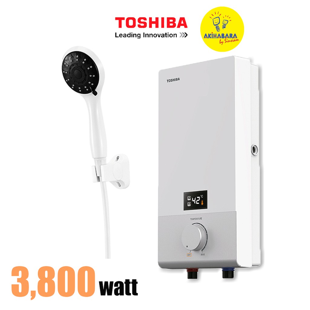 ภาพสินค้าเครื่องทำน้ำอุ่น TOSHIBA 3800 วัตต์ รุ่น DSK38ES5KW จากร้าน sinsiamplus บน Shopee ภาพที่ 1