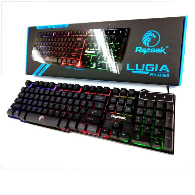 Razeak คีย์บอร์ดเกมส์มิ่ง รุ่น RK-8165 Backlighted Gaming keyboard ไฟ ...