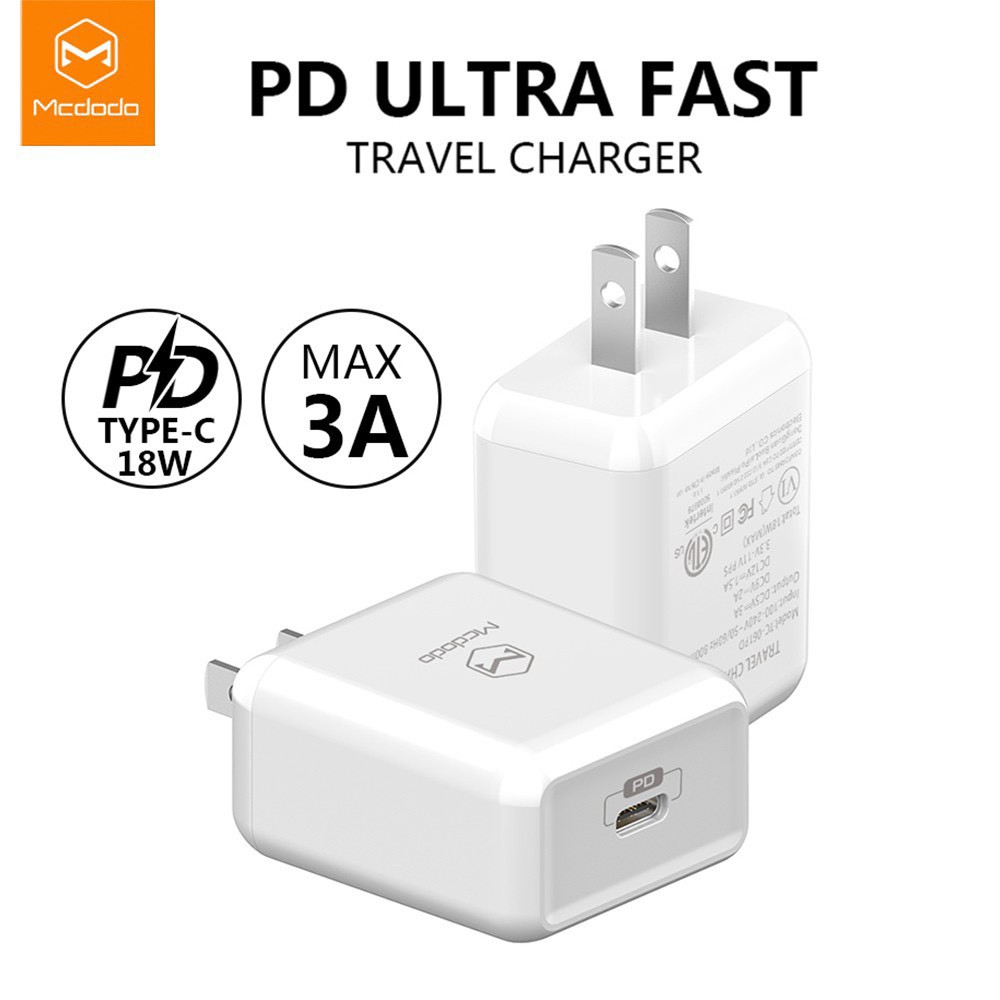 หัวชาร์จ-mcdodo-usb-c-pd-18w-adapter-fast-charging