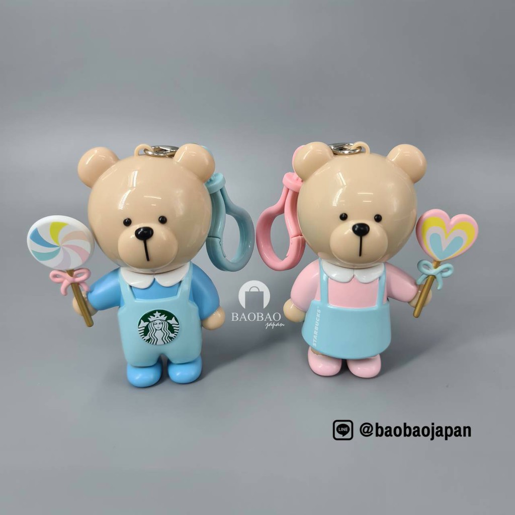 พวงกุญแจน้องหมีคู่รัก-จาก-starbucks-korea