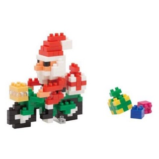 แท้ 100% จากญี่ปุ่น Nano Block นาโน บล็อค คริสมาสต์ ซานตาคลอส NBC-126 Christmas Santa Claus (Bicycle)