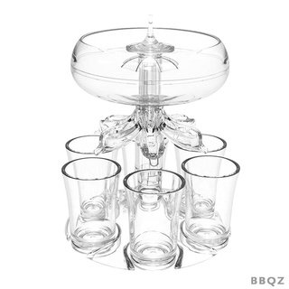 [Bbqz01] เครื่องจ่ายของเหลว แบบแก้วใส 6 ช็อต สําหรับงานแต่งงาน