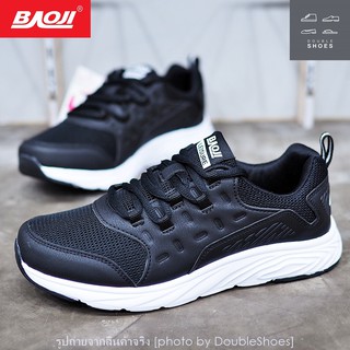 รองเท้าวิ่ง รองเท้าผ้าใบหญิง BAOJI รุ่น BJW396 สีดำ ไซส์ 37-41