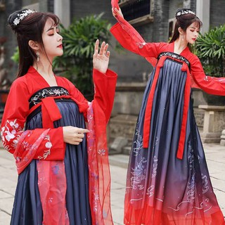 สไตล์จีน สมัยโบราณ เสื้อผ้าจีนฮั่น Hanfu นางฟ้า แต่งตัว 汉服