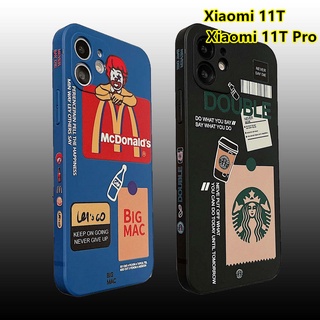 เคส Xiaomi 11T Pro Case redmi note 11 pro 5g xiaomi 11T ลายด้านข้าง สตาร์บัคส์ แมคโดนัลด์ เคสโทรศัพท์ซิลิโคนแบบตรง เคส Redmi Note 10 Pro Case Redmi 10 Poco F3 X3 Pro NFC Mi 10T Pro Case Xiaomi Mi 11 Lite Redmi Note 10S 10 5G 9T Poco M3 Pro 5G Redmi 10