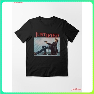 เสื้อยืดผ้าฝ้ายพิมพ์ลายคลาสสิก2022 Justified Tee Essential T-Shirt เสื้อยืดพิมพ์ลาย เสื้อยืดธีมการ์ตูน คอกลม cotton แฟชั