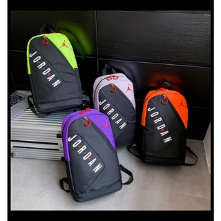 Air Jordan Sport Backpack ผู้หญิงและผู้ชายยิมกระเป๋าลำลอง