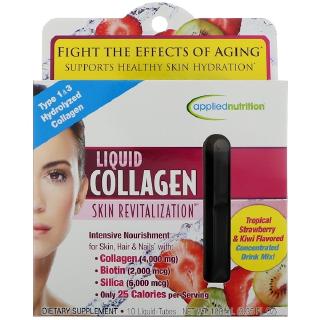 (Pre Order) Applied Nutrition Liquid Collagen Skin Revitalization, 10 Count 3.35 Fl Ounce คอลลาเจนตัวฮิตในอเมริกา