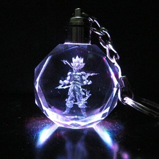 ของเล่นพวงกุญแจคริสตัล Dragonball Z Led