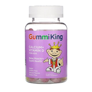 ภาพหน้าปกสินค้าGummiKing, Calcium Plus Vitamin D for Kids, 60 Gummies ที่เกี่ยวข้อง