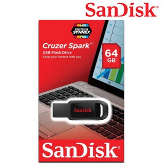 ภาพหน้าปกสินค้า[ประกัน 5 ปี] SanDisk Flash Drive Cruzer Spark 64GB ที่เกี่ยวข้อง