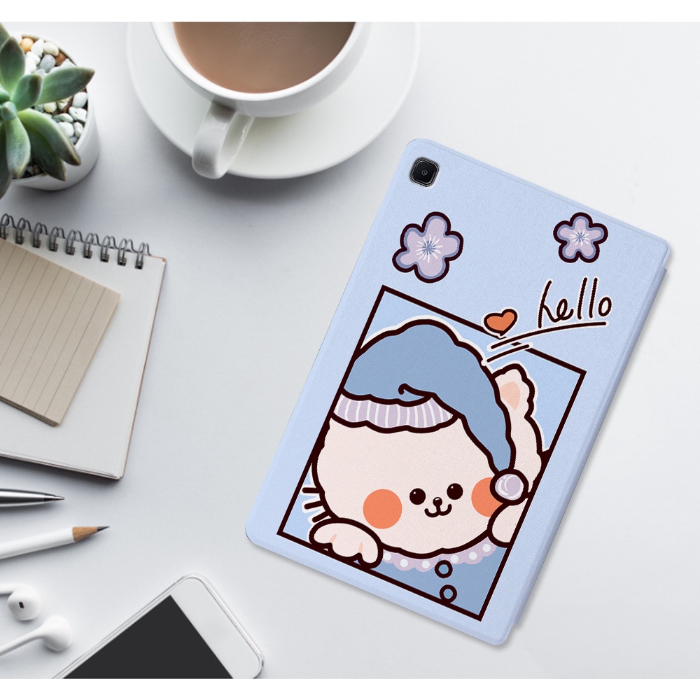 ภาพสินค้าเคสหนัง ฝาพับ ลายการ์ตูนน่ารัก กันกระแทก สําหรับ Samsung Galaxy Tab S6 Lite 10.4 SM-P610 2022 SM-P613 P619 จากร้าน phonelifem1.th บน Shopee ภาพที่ 2