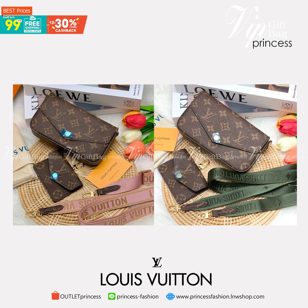 LOUIS VUITTON Louis Vuitton Monogram Multi Pochette Felicie M80091