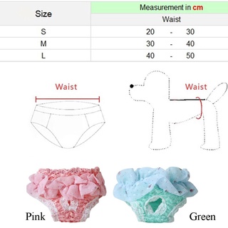ภาพขนาดย่อของภาพหน้าปกสินค้าLily Dog Physiological Pants Diaper Clothes Elasticity Underwear Panties Chiffon Cute Puppy Cat Pet Supplies จากร้าน lily2.th บน Shopee