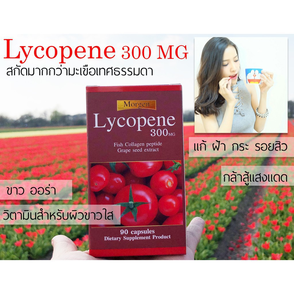 ภาพสินค้าโปร 3 กล่องสุดคุ้ม Morgen Lycocpene สกัดเข้มข้น 90 เม็ด รวม 3 กล่องExp. 03/2025 จากร้าน youtheryshop บน Shopee ภาพที่ 3