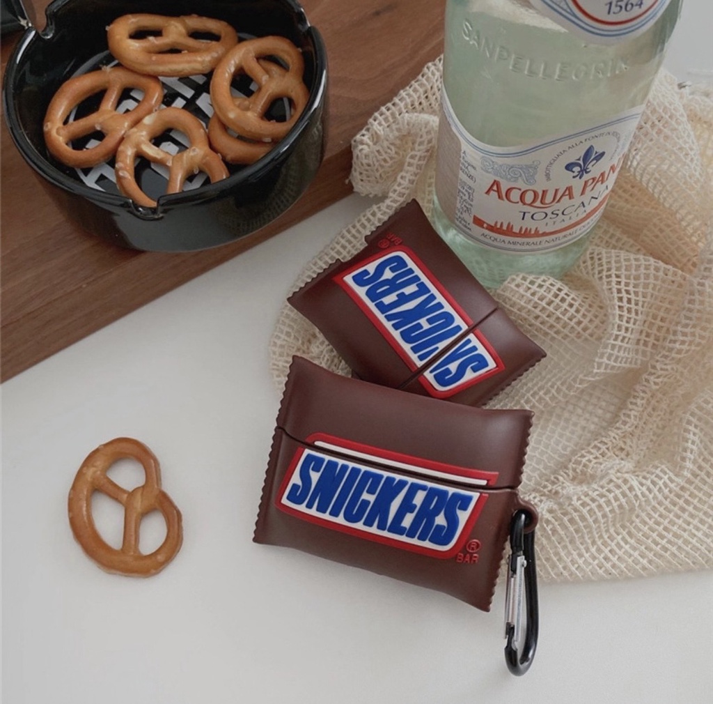 Snickers case แอรพอด รุ่น1/รุ่น2/รุ่น3 เคสสำหรับแอร์พอด2 เคสซิลิโคน ...