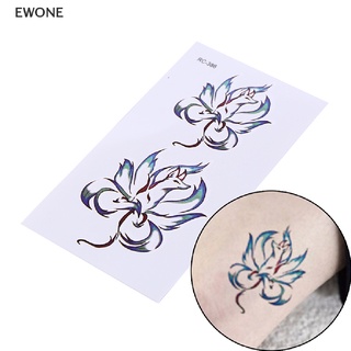 Ewone สติกเกอร์รอยสักชั่วคราว กันน้ํา ลายสุนัขจิ้งจอกเก้าหาง