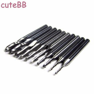 Professional CNC Replaces Pack Kit Accessories Carbide Bits Replacement Ball Nose 3.175mm Bit Set 1-3.175mm End Mill