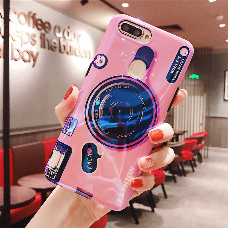 เคสโทรศัพท์แบบนุ่มสําหรับ-oppo-f-9-f-7-f-1s-a-59-a-37-a-3s-f-5-a-71-a-79-a-83-a-7-สีฟ้า