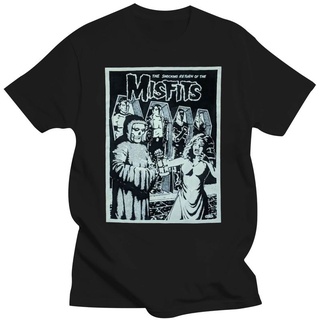 ขายดี!เสื้อยืด พิมพ์ลาย MISFITS การกระแทก สําหรับผู้ชายS-5XL