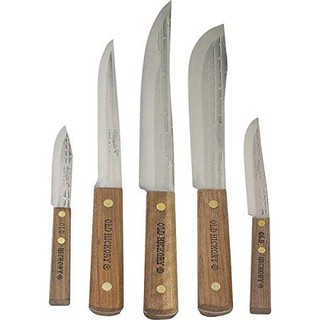 เซ็ตมีดทำครัวผลิตในสหรัฐอเมริกา New Old Hickory 705 Made in USA 5 Piece Kitchen Knife Set Cutlery 1095 High Carbon Steel