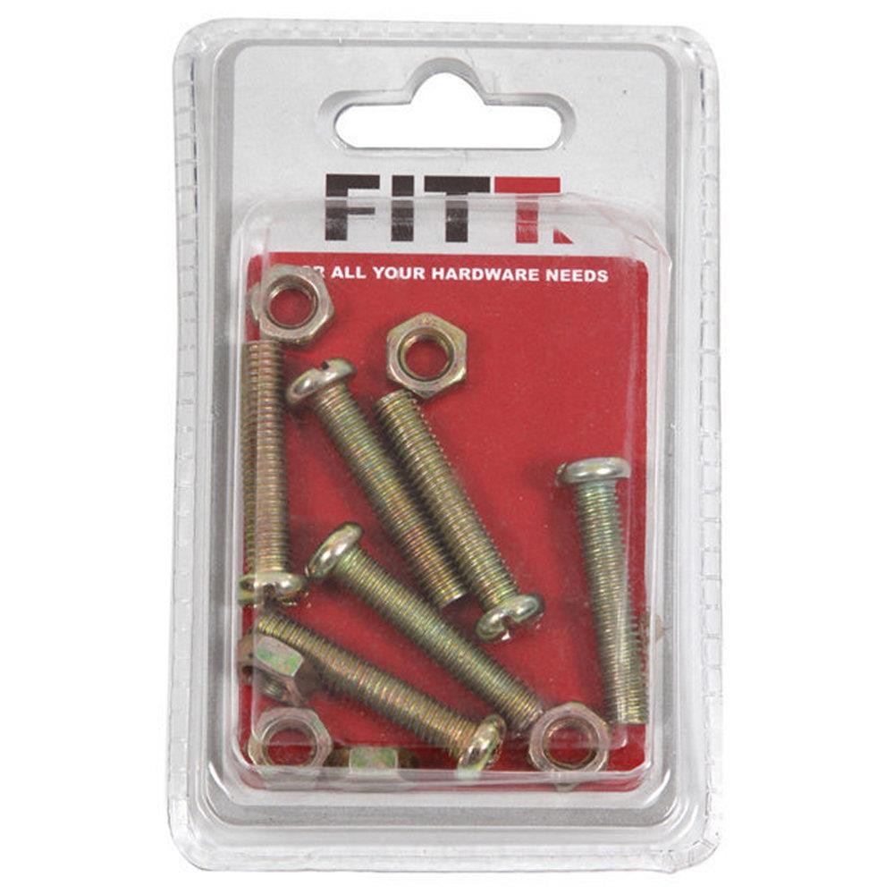 machine-screw-fitt-6x30mm-สกรูเกลียวมิล-น็อต-fitt-jp-6x30-มม-สีรุ้ง-สกรู-น๊อตและแหวน-อุปกรณ์ยึดติด-เครื่องมือช่างและฮา