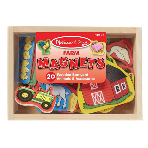 melissa-and-doug-ของเล่นเด็ก-ของเล่นไม้-ของเล่นแม่เหล็ก-แบบไม้-wooden-magnets-set-farm-animal-ฟาร์มสัตว์