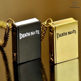 2018 นาฬิกาพ็อกเก็ต สร้อยคอ จี้รูปหนังสือ Death Note สไตล์วินเทจ