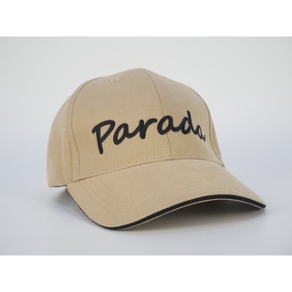 สินค้า Parada หมวกแก็ป/Cap/เบสบอล ปักโลโก้ สุดเท่ส์ มีที่ปรับด้านหลัง ได้ทั้งชายหญิง เนื้อหนามีรูตาไก่ทรงตัวได้ดี รุ่น CV9925