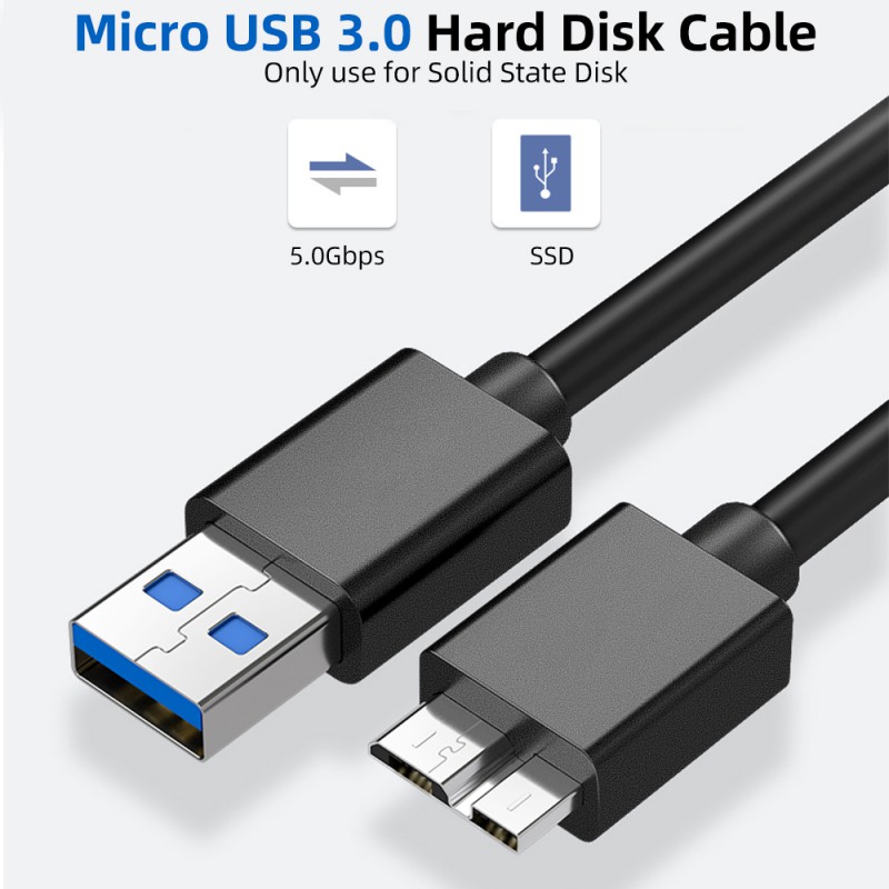 ภาพสินค้าAnkndo สายUSB 3.0 TO Micro B สำหรับ External Hard Drive HDD 1M จากร้าน ankndo.th บน Shopee ภาพที่ 3