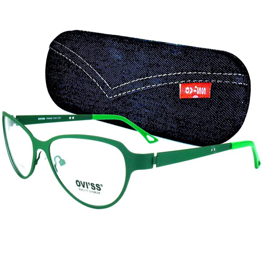 oviss-แว่นตา-sr-1454-สีเขียว-กล่องยีนส์ของ-oviss