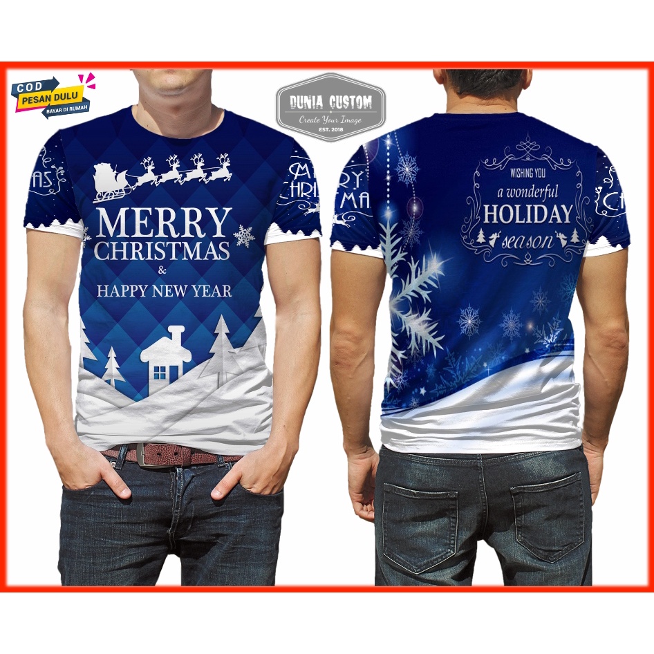 เสื้อผ้าคริสต์มาส-2022-เสื้อยืด-พิมพ์ลาย-merry-christmas-เสื้อยืด-พิมพ์ลาย-merry-christmas-แบบเต็มตัว-สําหรับเด็ก-และผู้ใหญ่