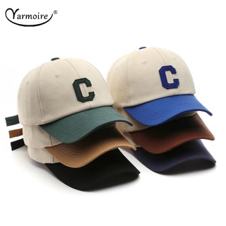 หมวกเบสบอล ปักลายตัวอักษร C ปรับขนาดได้ แฟชั่นฤดูร้อน สําหรับผู้ชาย และผู้หญิง