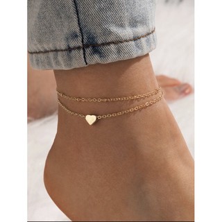 Heart Layered Anklet💕💫🪐