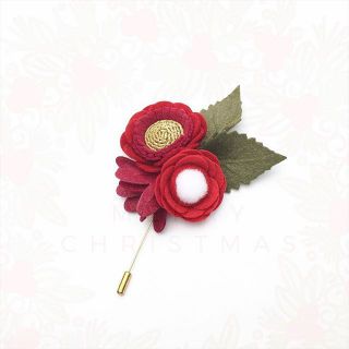 Lapel pin / พินติดสูท / พินดอกไม้ /เข็มกลัดดอกไม้ / พินคริสต์มาส / ช่อดอกไม้ติดสูท / ดอกไม้ติดสูท