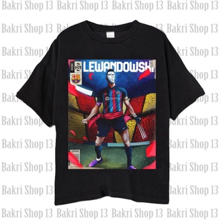 เสื้อยืด พิมพ์ลาย Barcelona Robert Lewandowski สําหรับผู้ชาย และผู้หญิงS-5XL