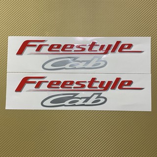 สติ๊กเกอร์* Freestgle Cab ติดข้างแคป MAZDA ราคาต่อคู่ มี 2 ชิ้น