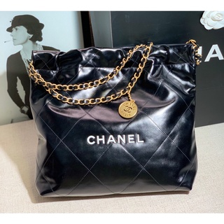 พรี​ Chanel 22bag กระเป๋าแฟชั่น กระเป๋าสะพายไหล่ ผู้หญิง​หนังวัว