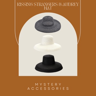 ภาพขนาดย่อของสินค้าH62/H129-130: Kissing Strangers Hat  Mystery Accessories หมวก หมวกสานสีดำ