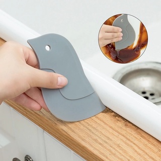 Cute Cartoon Penguin Shape Decontamination Board/ Multi-function Simple Soft Oil Scraper/ Kitchen Cleaning Gadgets