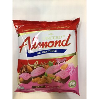 ภาพขนาดย่อของภาพหน้าปกสินค้าช็อกโกแลตUnited​ Almond​ ช็อกโกแลตผสมอัลมอนด์​ จากร้าน atikapavongram บน Shopee ภาพที่ 3